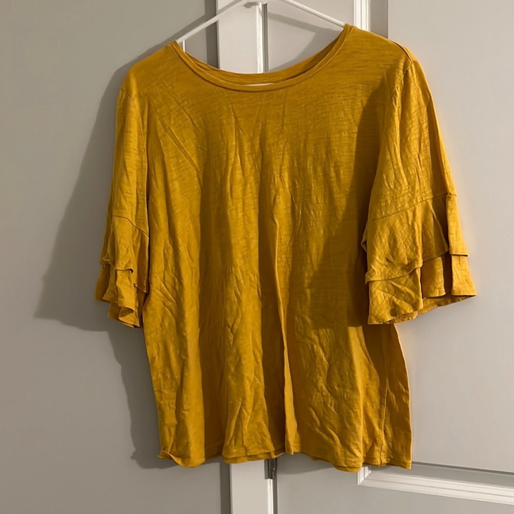 loft vintage soft ruffle tee